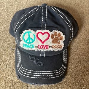 KBETHOS Vintage “Peace, Love, Dogs” Hat